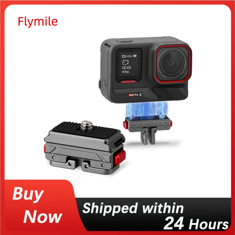 Flymile Metal Extended Adapter Base pre Insta360 ACE PRO/2/X3/X4 Športové predlžovanie držiaka TRODOD Adapter Base Adapter