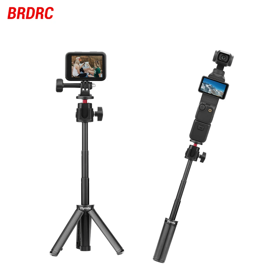Flymile Selfie Stick Statív pre GoPro 13 12 11 10/Pocket 3/Action 5 Pro/Insta360 Rozšíriteľné prenosné príslušenstvo pre prenosné vlog Mini statív