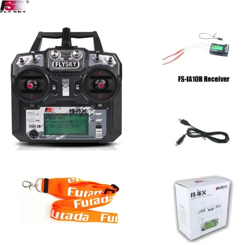 Flysky FS-I6X 10ch 2,4 GHz AFHDS RC I6X vysielač s IA6B IA10B X6B A8S IA6 prijímač pre RC HELICOPTER DRONE