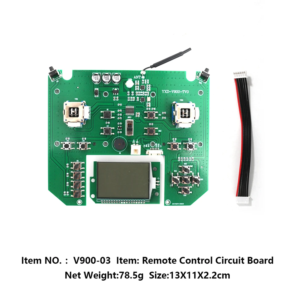 Flytec oficiálny originálny originálny V900-03 Ovládač Circuit Board Rad doska Náhradné diely pre Flytec GPS Bait Loď V020 V900 V010
