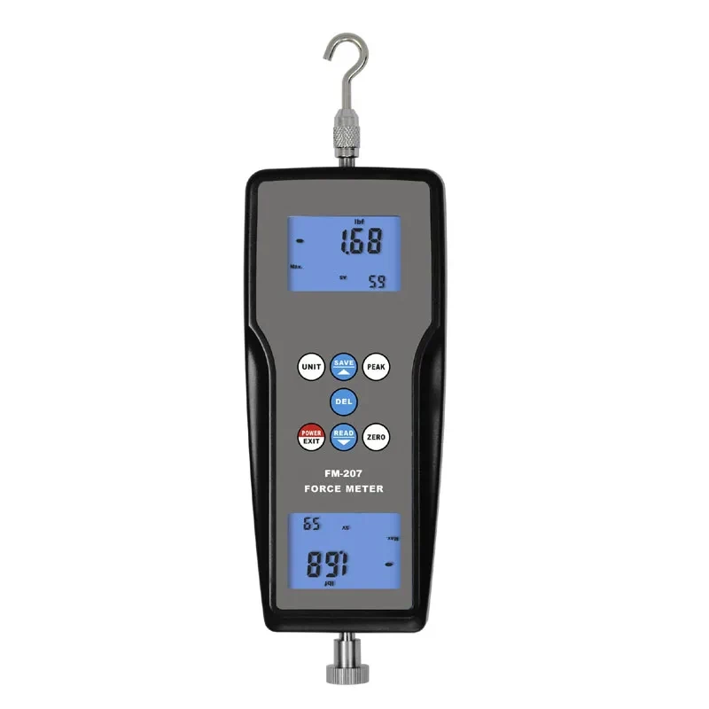 FM-207 Digital Digital Push Pull Pull Pull Guer Meter Meter 4 Merací jednotka s nástrojmi na meranie sily dynamometra s nástrojmi na meranie sily