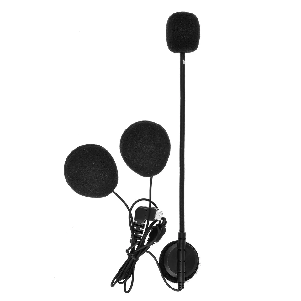 FODSports BT-S2 BT-S3 Bluetooth Intercom Motorcylce HEADSET Príslušenstvo HD stereo soft/tvrdá trubica slúchadlá a mikrofón