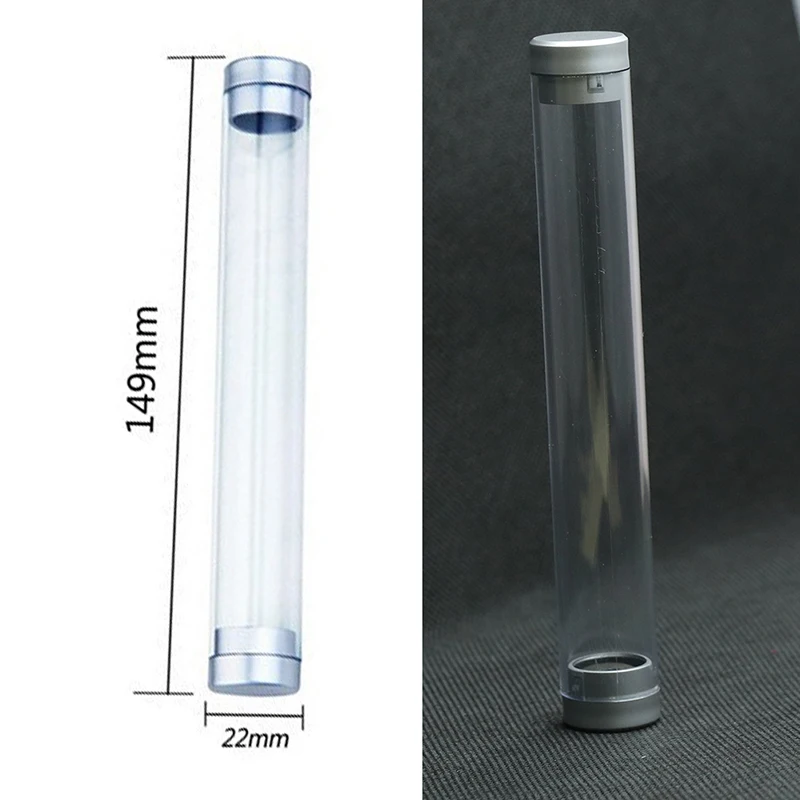 Fontánové pero Per Fountain Pen Puzdro pre jedno perá Držiteľ ceruzky Perrustka Priehľadné ukladanie pero Zobrazenie puzdra 1 PCS