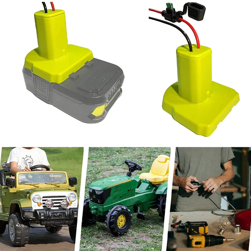 For RYOBI DIY Battery Dock Adapter Power Wheels Adapter for Ryobi ONE+ 14.4V 18V Nimh/Nicd/Li-ion Battery Power Tool Connector