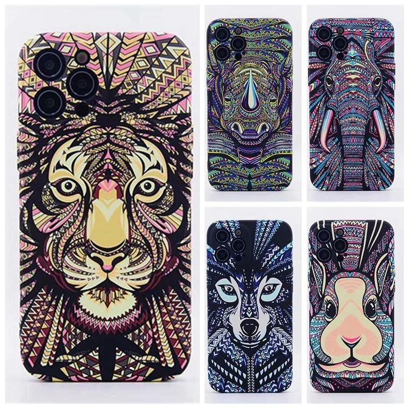 Forest Animal Totems Telefon Pase pre Xiaomi Redmi 9C 9t 10a K30 K40 Poznámka 9 9S 10 11 12 Pro Max 4g 5G Glossy HD HD Tvrdý kryt PC