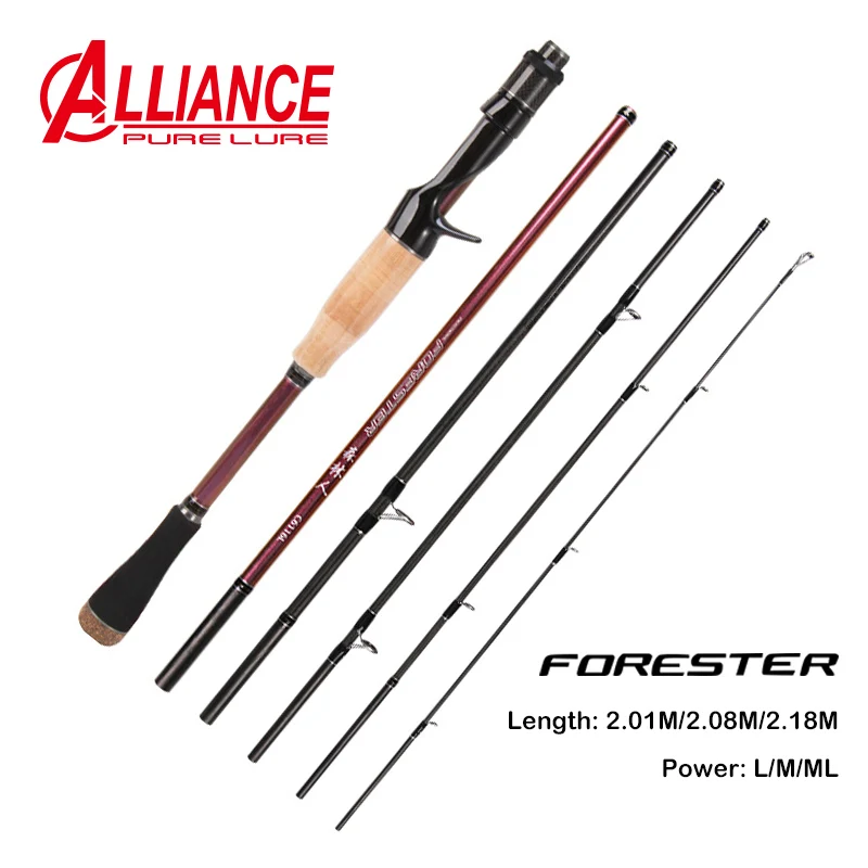 Forester prenosný pstruhový prút Fuji Sprievodca prsteň rýchla akcia 2,1 m 2,08 m Spinning a odlievanie cestovného rybárskeho tyče