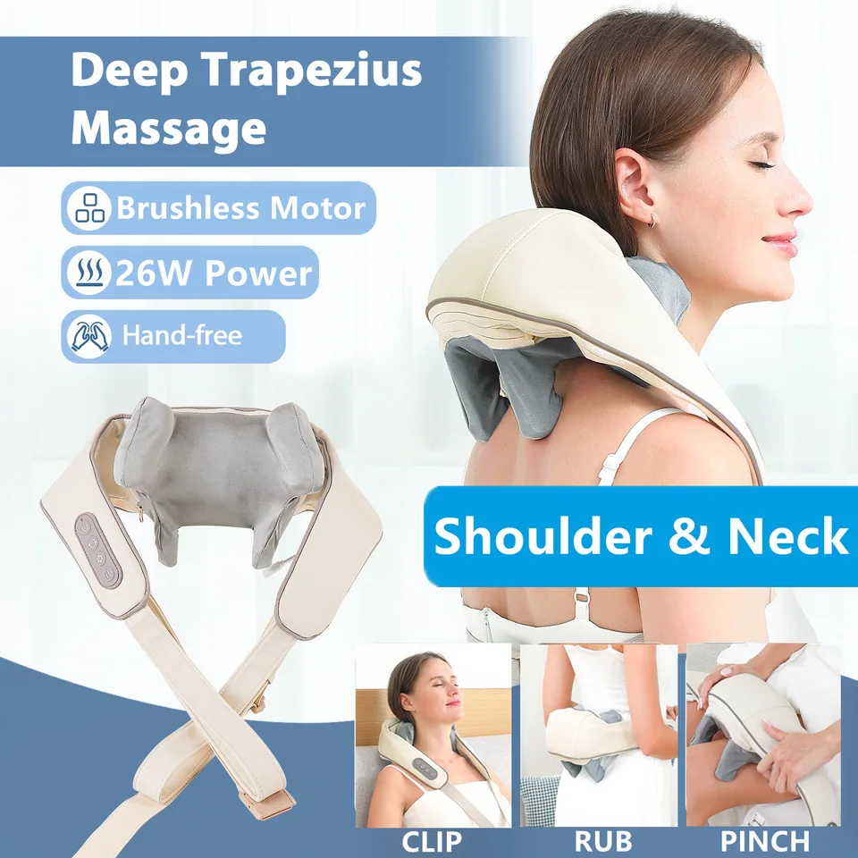 Foreverlily 26W bez kefy Motor Massager Massager bezdrôtové rameno a chrbát miesvacie masáž Masážový krk MasaJeador