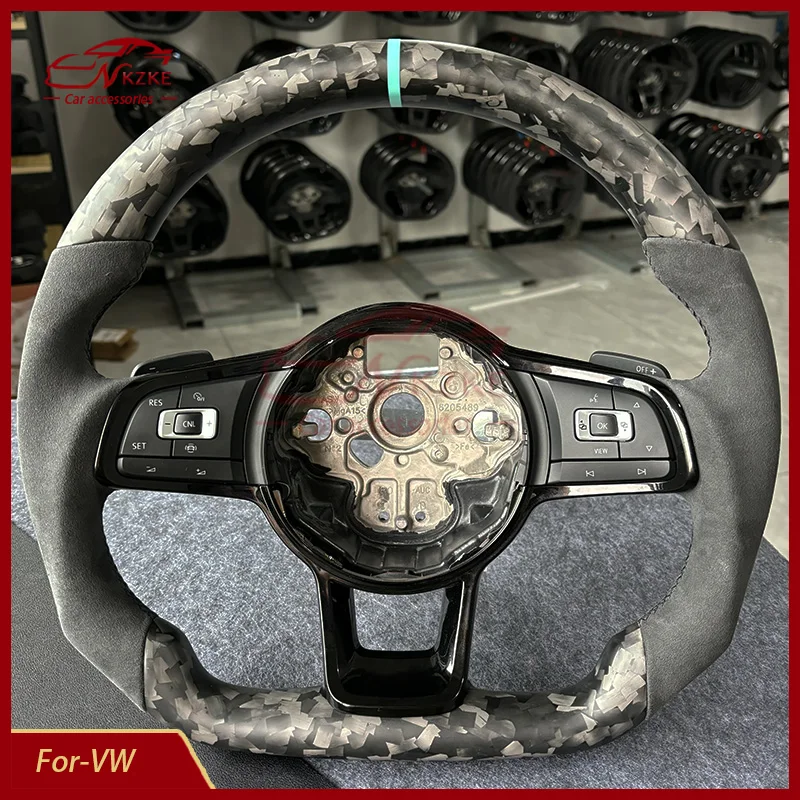 Forge volant uhlíkových vlákien Alcantara pre VW Golf MK7 7.5 GTI GTD GTE R 2013-2020 Polo GTI pre Tiguan pre Passat DSG