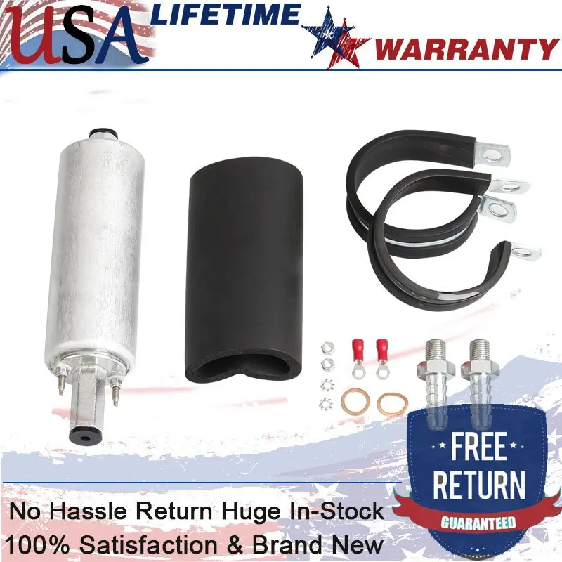 Forgenuine GSL392 Walbro Ti 255lph Inline High Tlace Fuel Pump W/ Inštalačná súprava