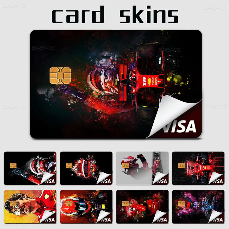 Formula 1 Anime Young Creidt Card DEBITOVÁ KARTA STACKER FILM PRÍRUČKA PREDNÁ TAPA PRE MALÝ BIG BIG CHIP Žiadny čip