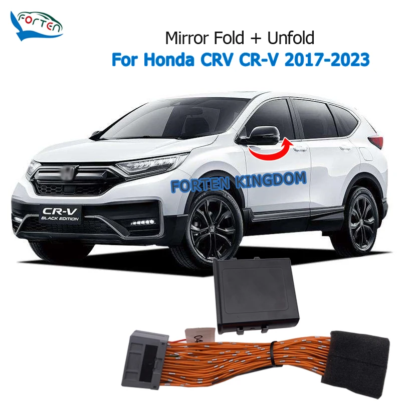 Forten Kingdom Side Car Side Zadné zrkadlo Skladací modul pre Honda CRV CR-V 2017-2023