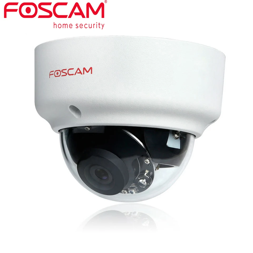 Foscam D2EP Vandal Proof Outdoor Outdoor Full HD 1080p Security Poe IP Dome Camera IP66 20M Nočné videnie (FI9961EP Modernovaná verzia)