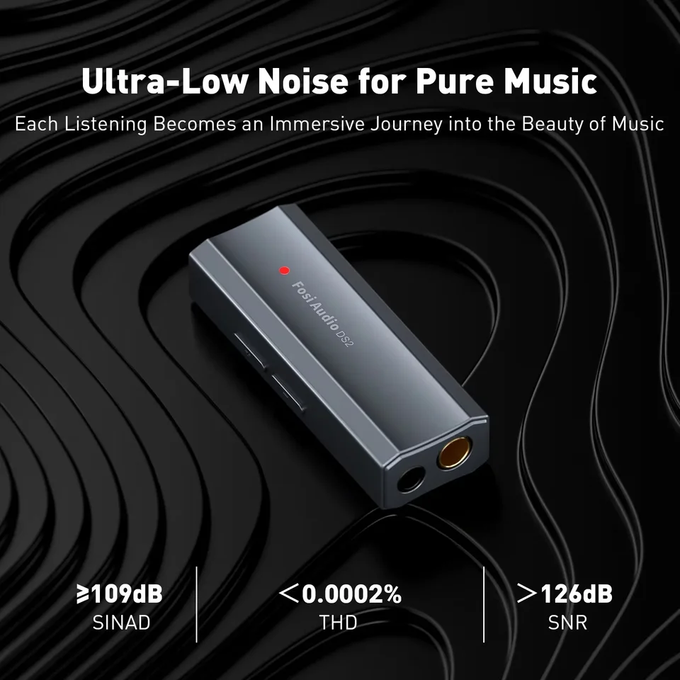 FOSI Audio DS2 DS512 HIFI DAC zosilňovač pre slúchadlá Mini Audio USB DAC Amp Support 32bit/768 kHz s 3,5 mm a 4,4 mm duálne výstupy