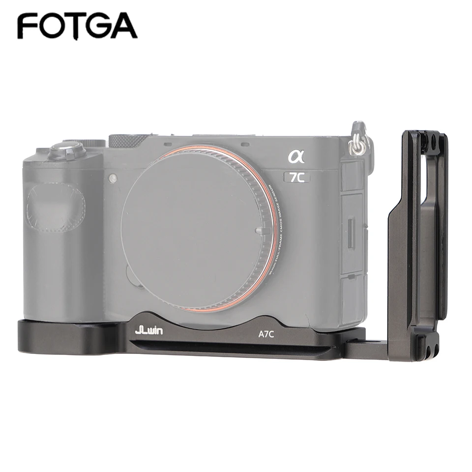 FOTGA Rýchle uvoľňovacie dosky L Držiak zvislý držiak na ruku Ručne qr pre Sony Alpha 7C zrkadlová e-mount