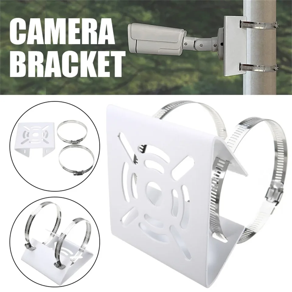 Fotoaparát kovový zvislý pól držiak na držiak nahradenie vonkajšieho monitora Outdoor monitor Solárne panely namontované držiak
