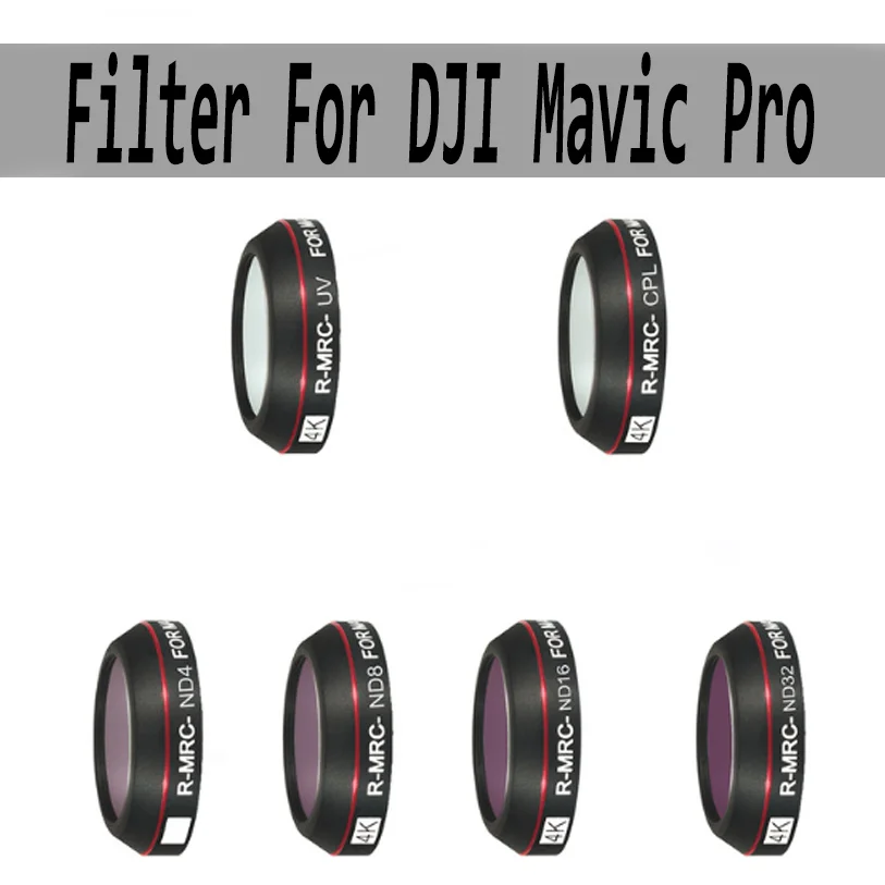 Fotoaparát pre DJi Mavic Pro Drone Accessories MCUV CPL ND4/ND8/ND16/ND32/ND64 Star Filtre pre príslušenstvo šošovky MAVIC PRO Ochrata