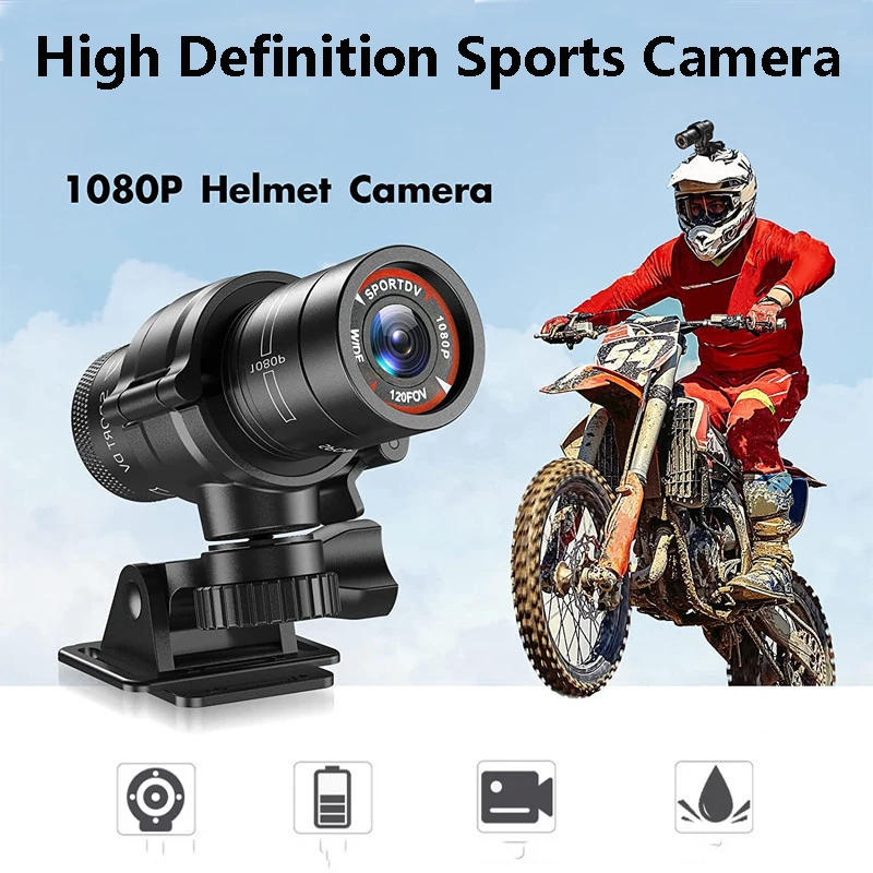 Fotoaparát prilby 4K HD nepremokavý športový bicykel Helma Helma Fotoaparát s vysokým rozlíšením Ultra širokouhlý objektív 1080p 30 snímok za sekundu