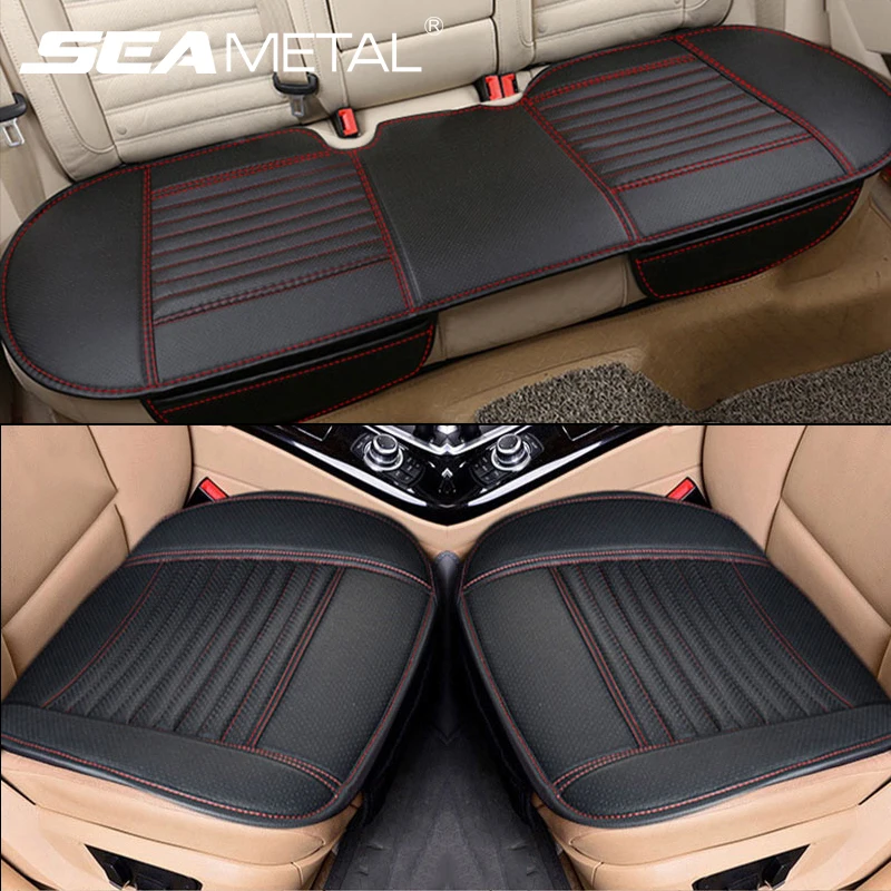 Four Seasons Autbes Autba Cover Pu Kožené autá sedadlo vankúš Automobily Protector Universal Car stoličky podložka podložka automatické doplnky