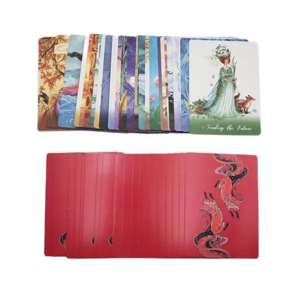 Foxfire The Kitsune Oracle Card Anglická verzia tajomná tarotová delenie osud