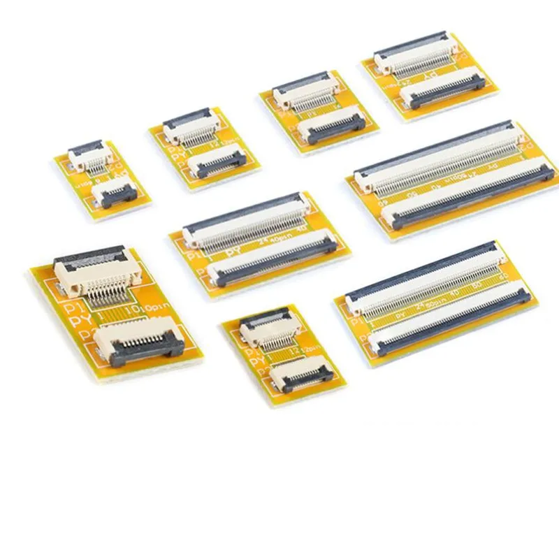 FPC FFC Flexibilná doska na predĺženie plochých káblov 4 6 8 10 12 14 20 30 45 45 50 54 60pin AWM 20624 20706 20861 105C 60V VW-1 Konektor VW-1