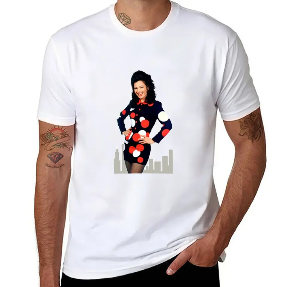 Fran Fine - Tričko Nanny Plus veľkosti Anime Cloths Customs Design Your Own Short Ruckve Tee Men