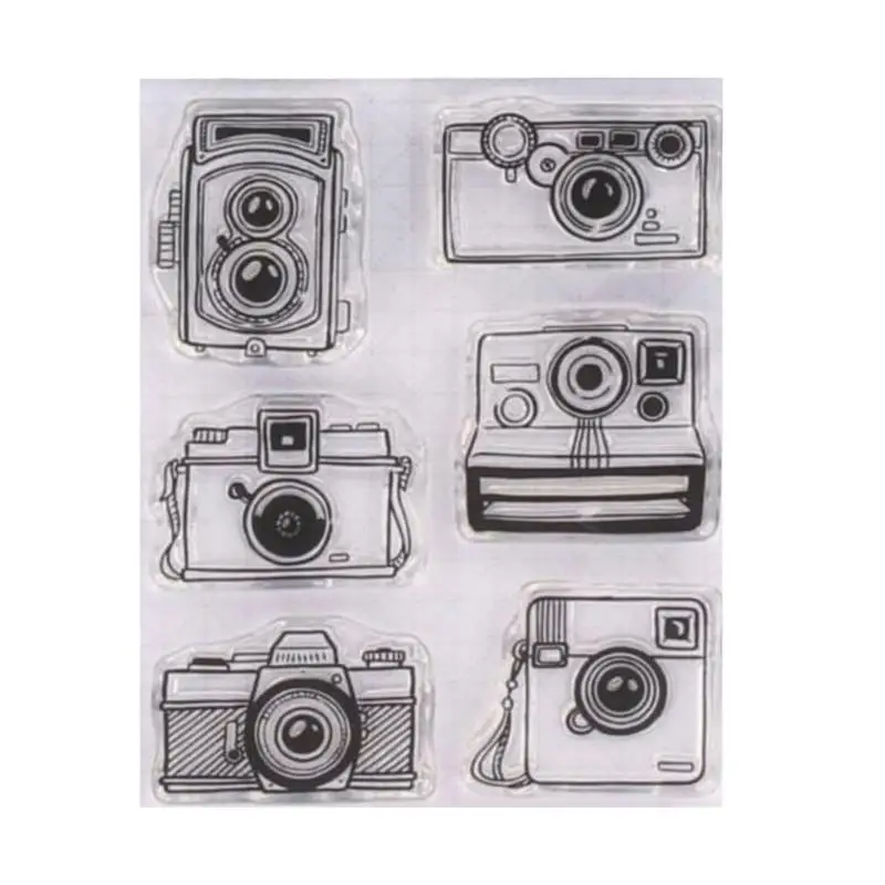 Francúzska/fotoaparát priehľadná čistá silikónová pečiatka/tesnenie pre DIY Scrapbooking/Photo album dekoratívna priehľadná pečiatka A0401