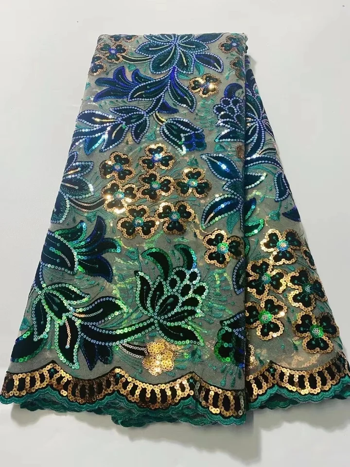 Francúzske tradičné lesklé flitre čipkance africké vysokokvalitné flitry Tulle Lace Lace Lace Elegantné pre svadobné večerné šaty Šiť