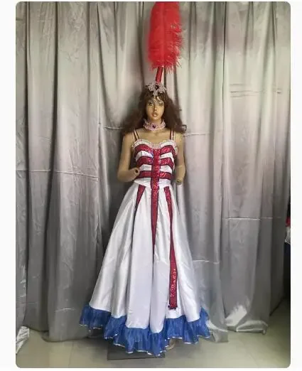 Francúzsko Cancan Dance Dress Women otvára pódium klasické