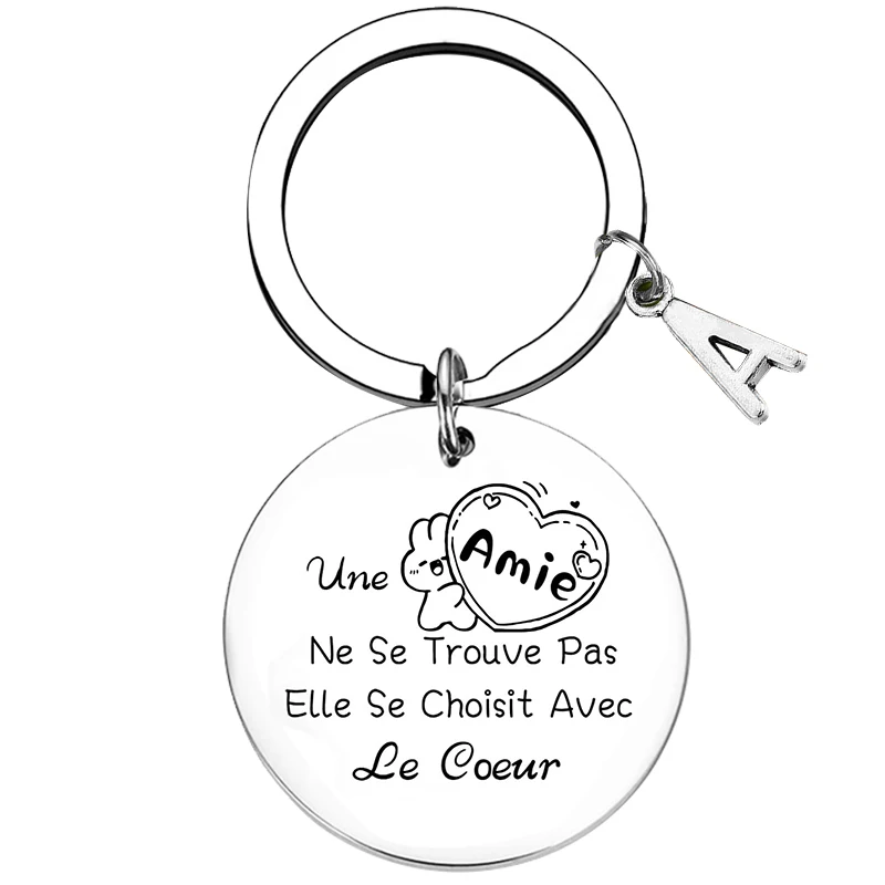 Francúzsky králik najlepší priateľ Keychain Keyring Darče