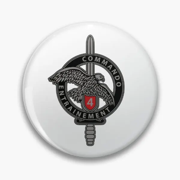 Francúzsky výcvik Commando Training 4 Soft Button Pin Kovový odznak klopa špendlík šperky oblečenie vtipné ženy kreatívne roztomilé módne brošňa