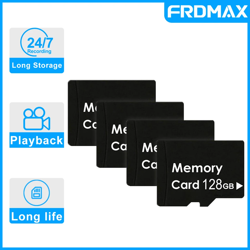 FRDMAX 128G MICRO SD CARD pre bezpečnostný dohľad nad kamerou SMART DOOREBLE BABY MONIPLE PODPORA H.265 Flash karta Pamäť TF karta