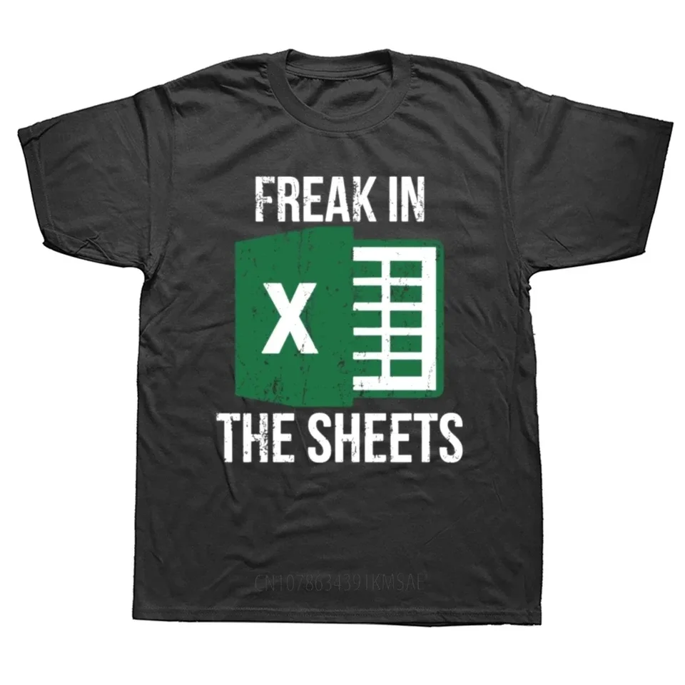 Freak in the Lisets Cotton Muži a ženy mäkké módne tričko Excel tabuľky