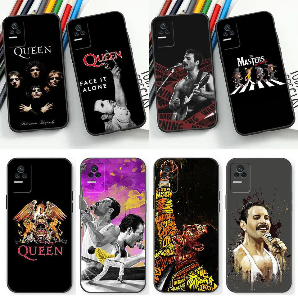 Freddie Mercury Queen Band Case pre Xiaomi Redmi 13C 12C 12 10C 10 9T 9a 9 8 A2 K60 Ultra K50 K40 Gaming K40S K30 K20 Pro Cover