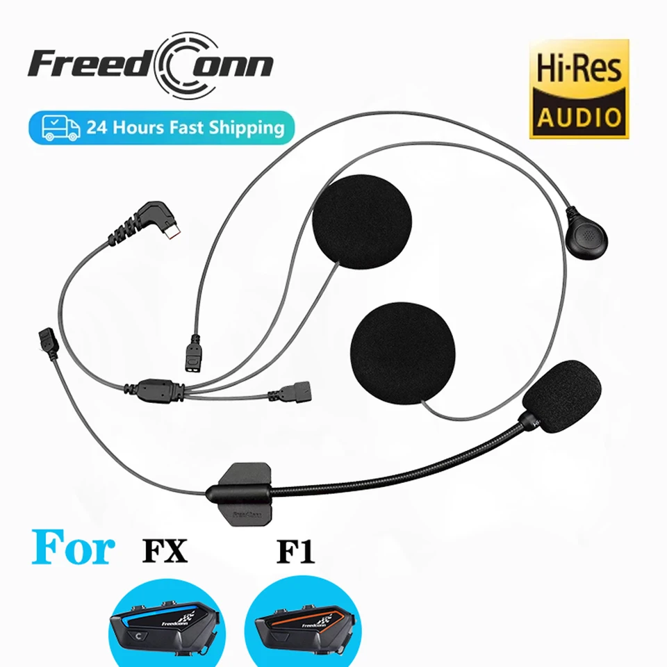 FreedConn Motorcycle Intercom D6 Hi Rex slúchadlá mikrofón pre freedconn intercom fx