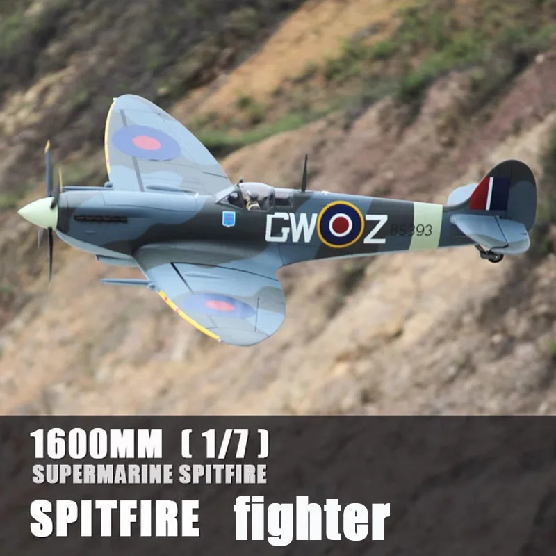 Freewing 1600 mm Spitfire Simulation Model 1: 7 Legendárny stíhací model lietadlá diaľkového ovládania