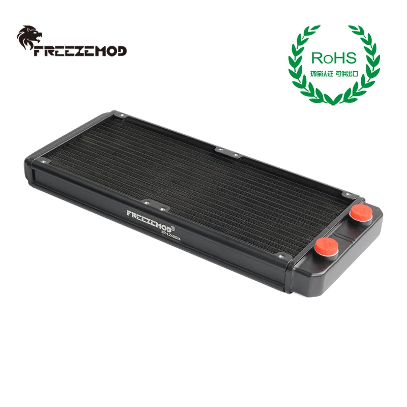 FreeZemod 360 mm chladiča výmenník chladiča 36 cm Hliník 2,7 cm Biela tekutina chladiča hrúbka 27 mm ventilátory na chladenie vody 12 cm