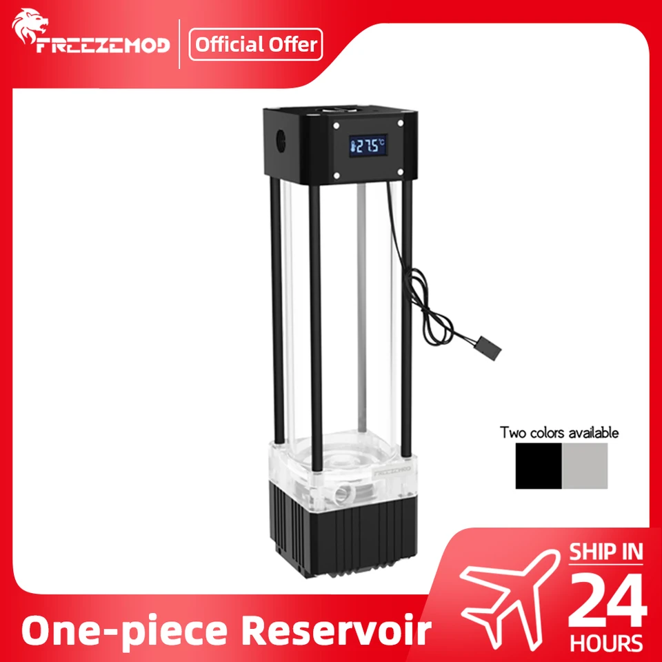 Freezemod Cube jednodielne vodné čerpadlo nádrže 4m hlava 800 l/h kohúdiová nádrž na vodu AIO integrovaná LCD 200 mm/250 mm/300 mm pub-fs6wx