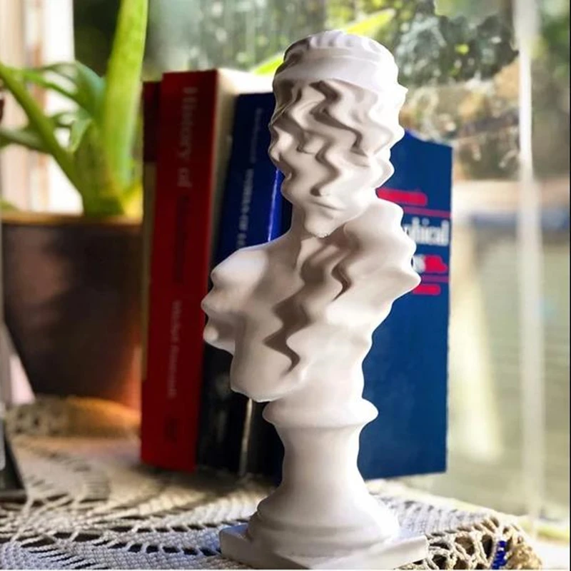 Frekvencia SAPPHO Art Figure Head hlava Sappho socha moderné umenie jedinečný darček pre domácu dekoráciu darček