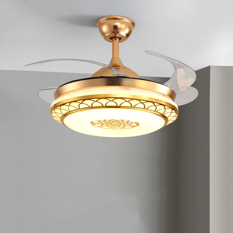 Frekvenčná konverzia stropný ventilátor Svetlá neviditeľné LED ventilátor LIGHT Light Obýva
