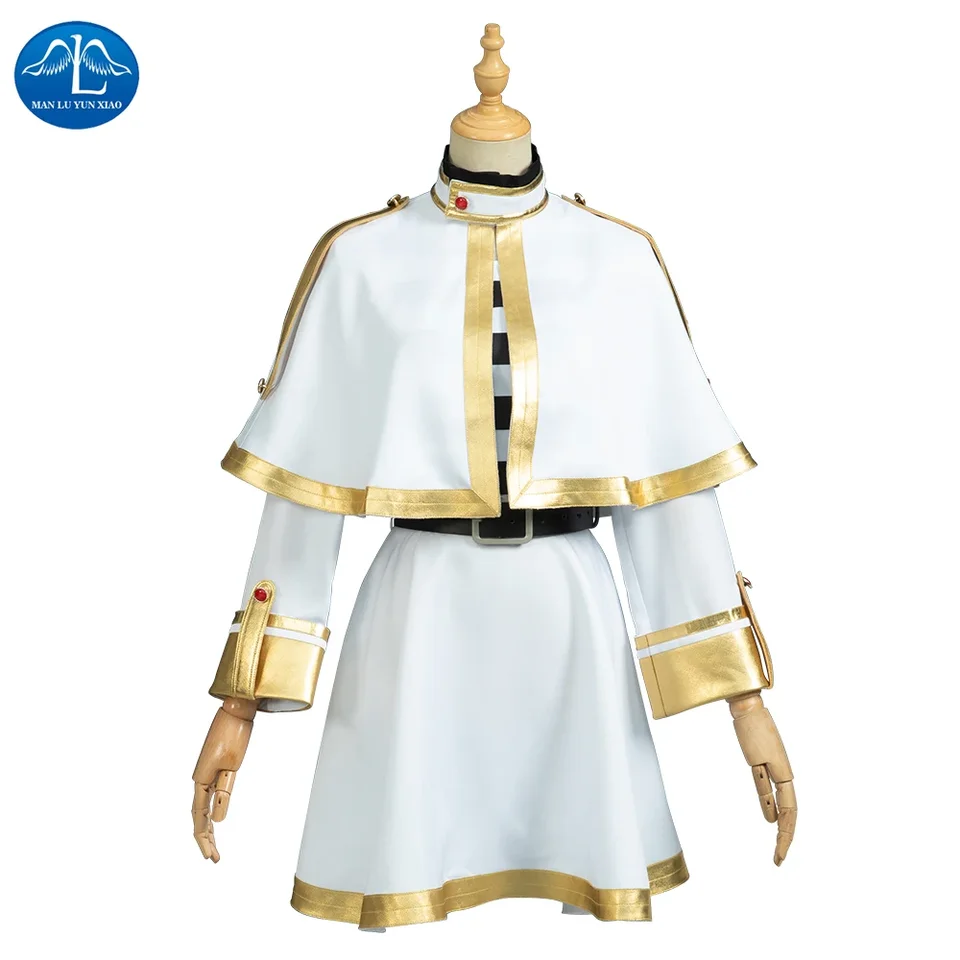 Frieren na pohrebnom kostýme Freral Frieren Cosplay kostým pre dospelé šaty plášťové obleky Halloween vianočné ozdobné čarodejnice biele elf ucho pre ženy