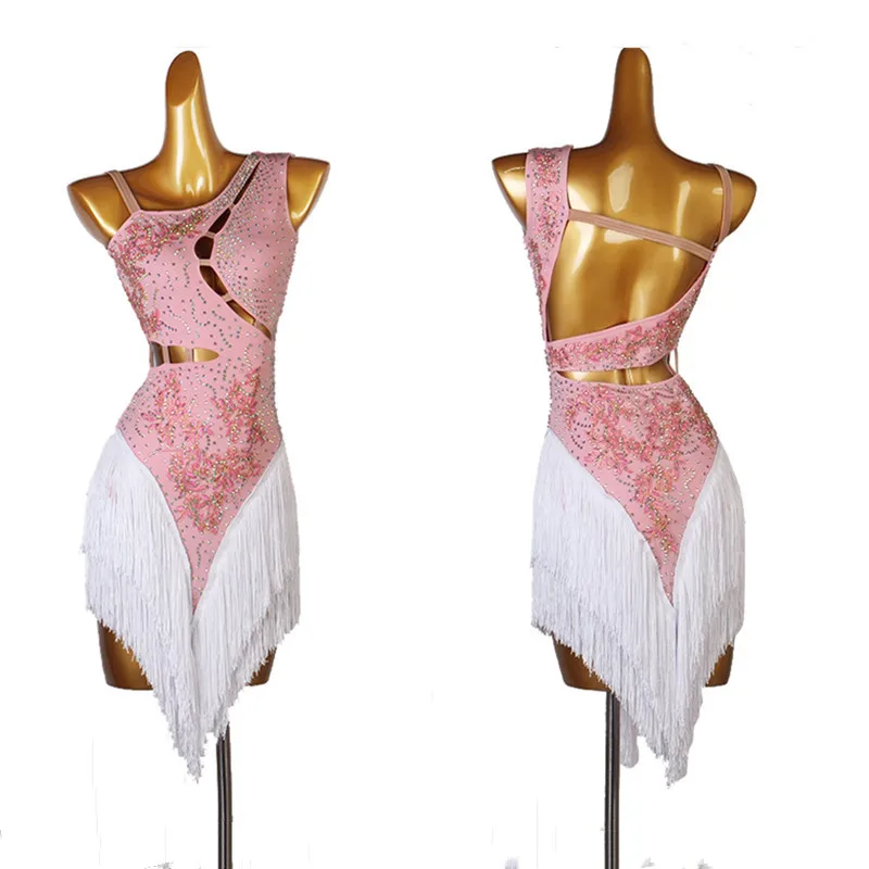 Fringe Latinské súťaž šaty Rumba Cha Cha Salsa Tango Dance Drees S-XXXL LQ225