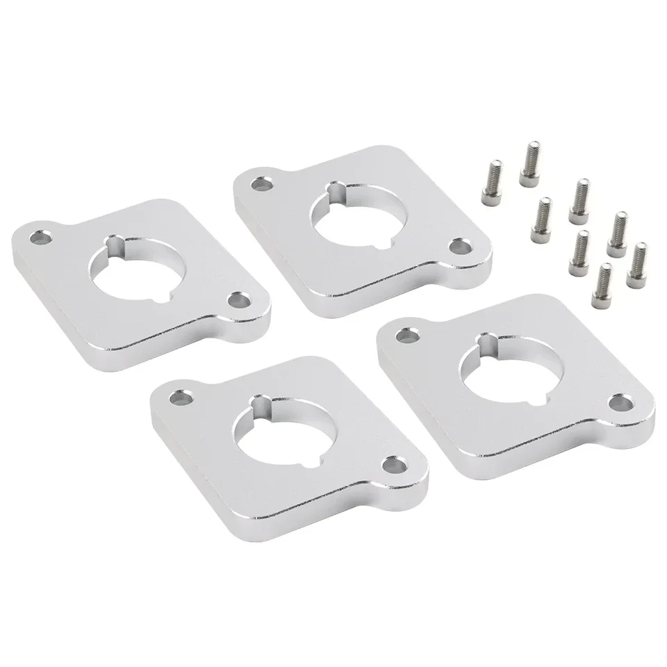 Frosted Silver Coilpack Adapter Plates Billet pre VW Audi Golf Jetta A4 A6 TT 1,8T až 2,0TFSI