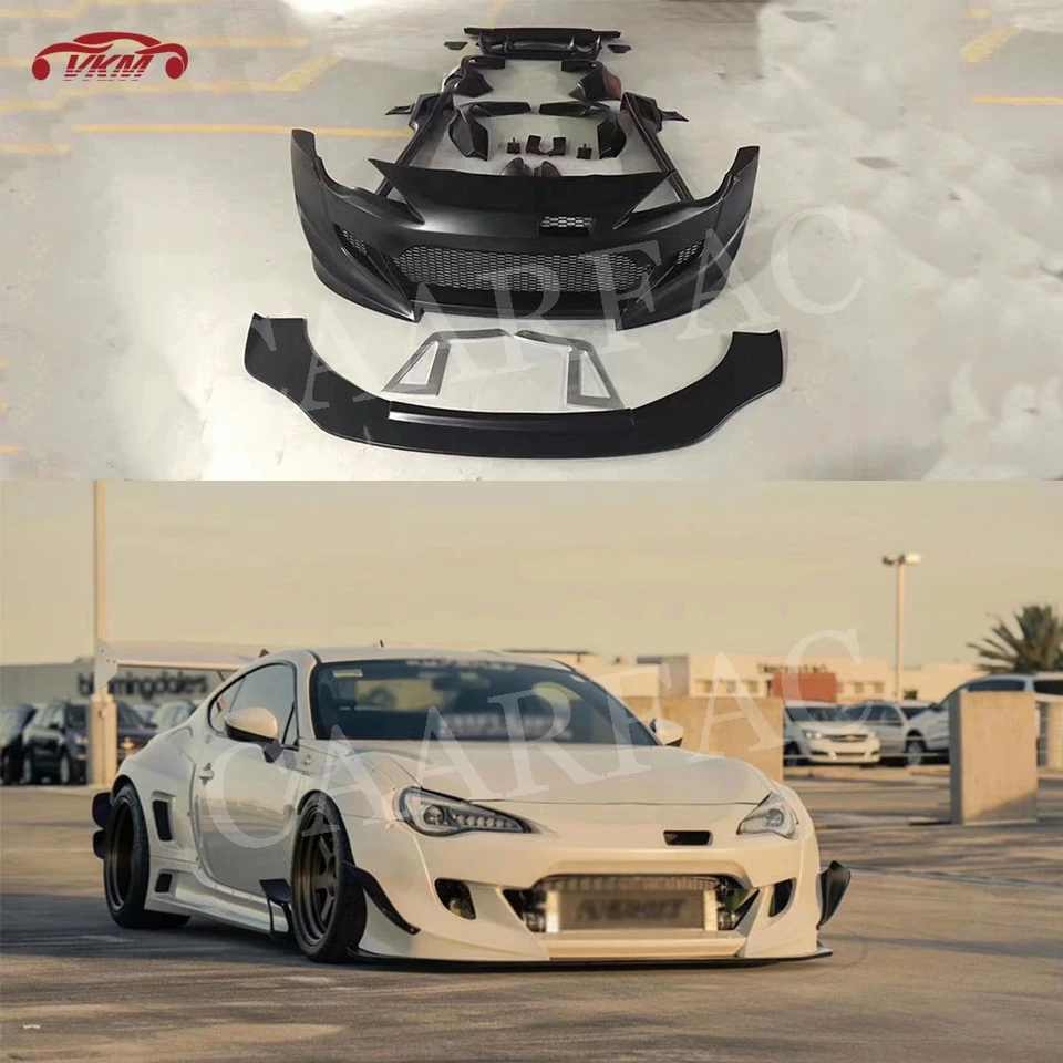 FRP bočné sukne zadné difúzavé obočie predné pery Spiler pre pery pre Toyota GT86 Subaru BRZ FT86 FRS FRS GLEBLES GLESKO ŠPEČENSTVA KOTY Auto Body Body Body