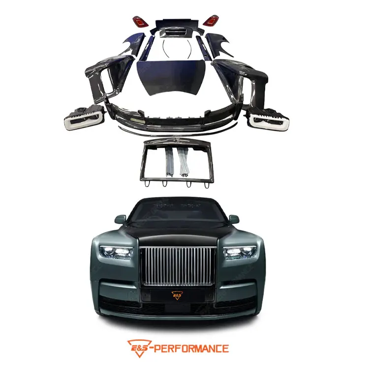 Frp Kohle Faser Body Kit Für Rolls Royce Phantom 6 Oder 7 Stará aktualizácia Neue 8-Stil Auto Stoßstange Scheinwerfer Rücklicht Kotflüg