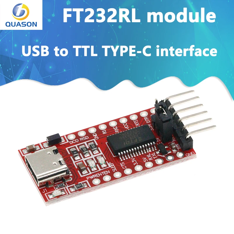 FT232RL FTDI Typ-C až TTL Serial Converter Adapter Modul 3.3V 5.5V FT232R Breakout Mini USB na TTL adaptér