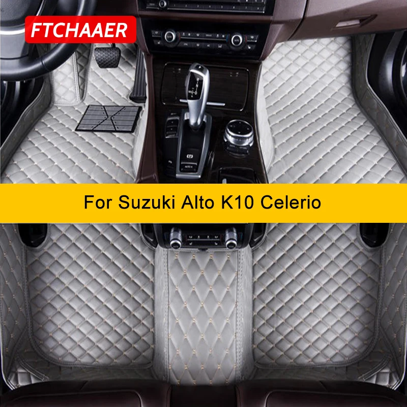 Ftchaaer vlastné podlahové rohože pre auto pre suzuki Alto K10 Celerio 2008-2022
