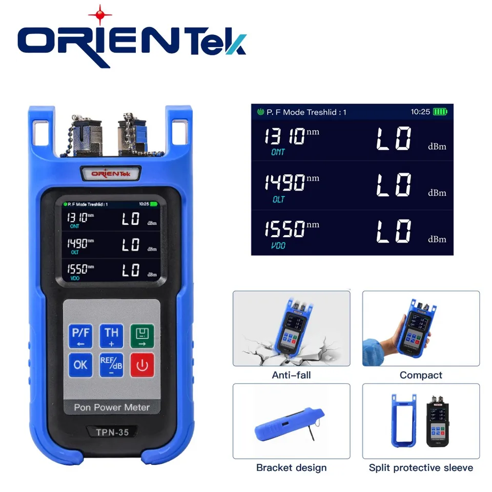 Fttx ftth orientek tpn-35 PON kábel testera vreckové vlákno Optický tester Pon Power Meter