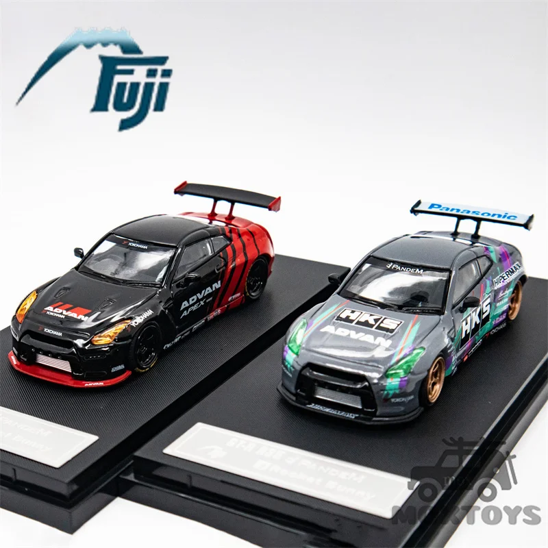 Fuji 1:64 Pandem GT-R R35 Rocket Bunny Limited599 Diecast Model CAR