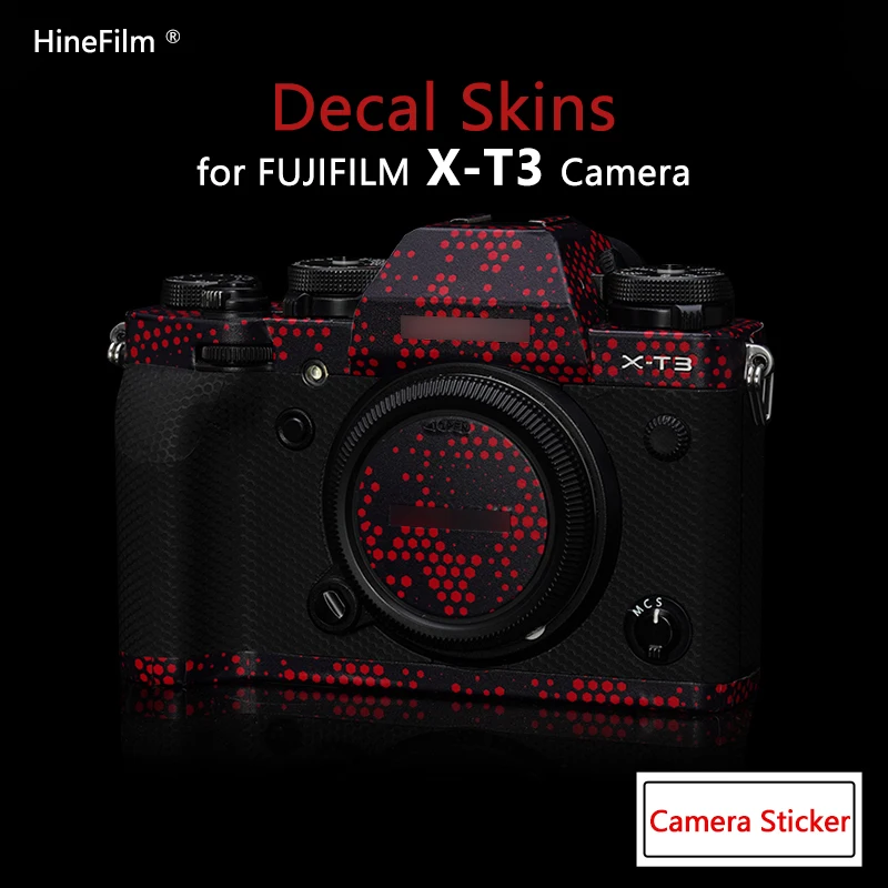 Fuji XT3 Camera Camera Pin Protect Film pre Fujifilm X-T3 Fotoaparát prémiový nálepka pokožka pokožky Case Film Body Wrap pokrytý