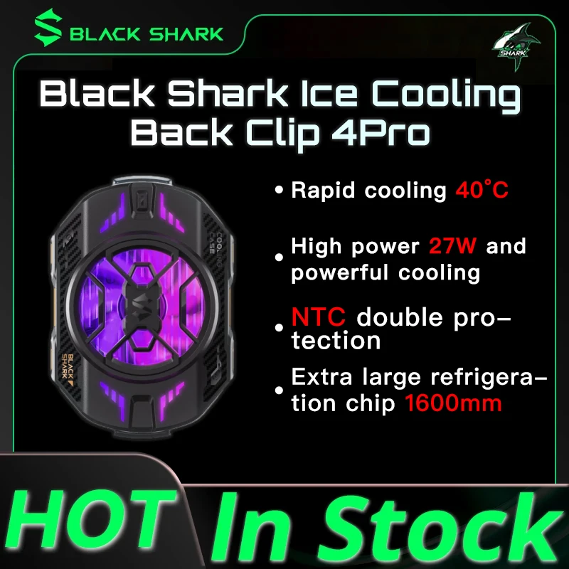 Funcooler Black Shark 4Pro 3Pro Power 27W Cooling 40 ° pre herný panel telefón OnePlus Nubia Xiaomi Honor Samsung Apple Realme Vivo